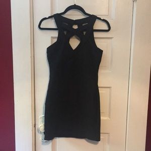 Black tight fitted dress